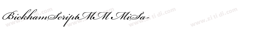 BickhamScriptMM MiSa字体转换